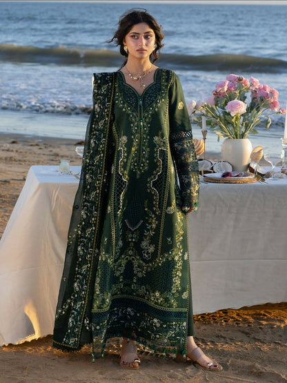 Mahnur Sirene Luxury Lawn'26 Embroidered Unstitched 3-Piece Suit-S-03