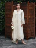 Qalamkar Qline Lawn Drop-1 Embroidered Unstitched 3-Piece Suit-RP-01 Savera