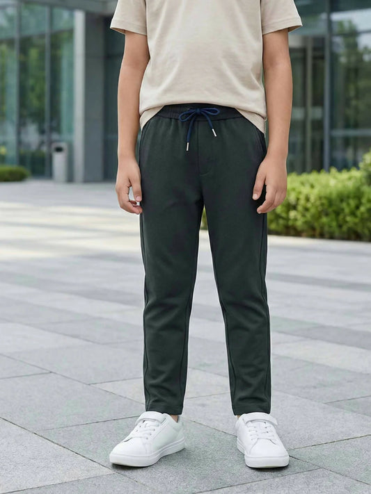 Velvour Imported Popcorn Trouser-VWT44-AT