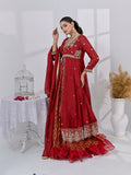 Ruby's Couture Chamak Dhamak Silk Embroidered Lehenga-Rung Reza