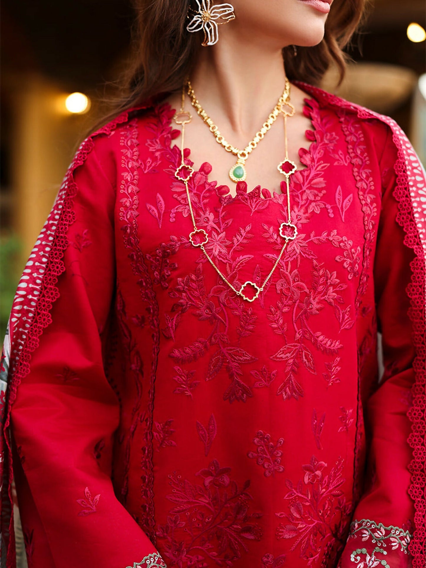 Rang Rasiya Florence Summer Edit'26 Lawn Embroidered Unstitched 3-Piece Suit-Meharmah