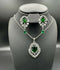 H&A Jewellery One Carat Silver Rhodium Plated Jewellery Set