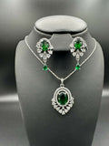 H&A Jewellery One Carat Silver Rhodium Plated Jewellery Set
