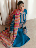 Hussain Rehar Moon In The Golden Cup Raw Silk Embellished Stitched 3-Piece Suit-Gelid