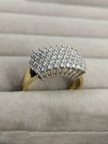 H&A Jewellery 18K Gold Polished Zircon Band Ring