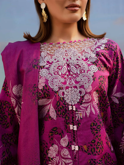 Parishay Rang e Sarma Khaddar Embroidered Unstitched 3-Piece Suit-SAR-09