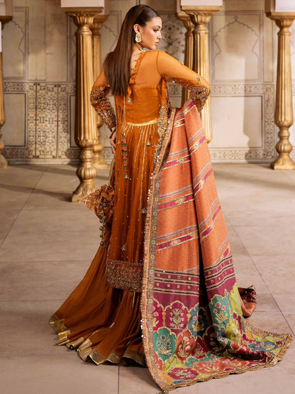 Shiza Hassan Shehnai Net Embellished Stitched 4-Piece Suit-Dina