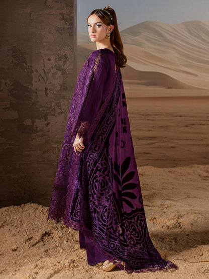 Mahnur Amelia Kotrai Embroidered Unstitched 3-Piece Suit-CK-010