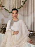 Hussain Rehar Moon In The Golden Cup Raw Silk Embellished Stitched 3-Piece Suit-Yakomoz