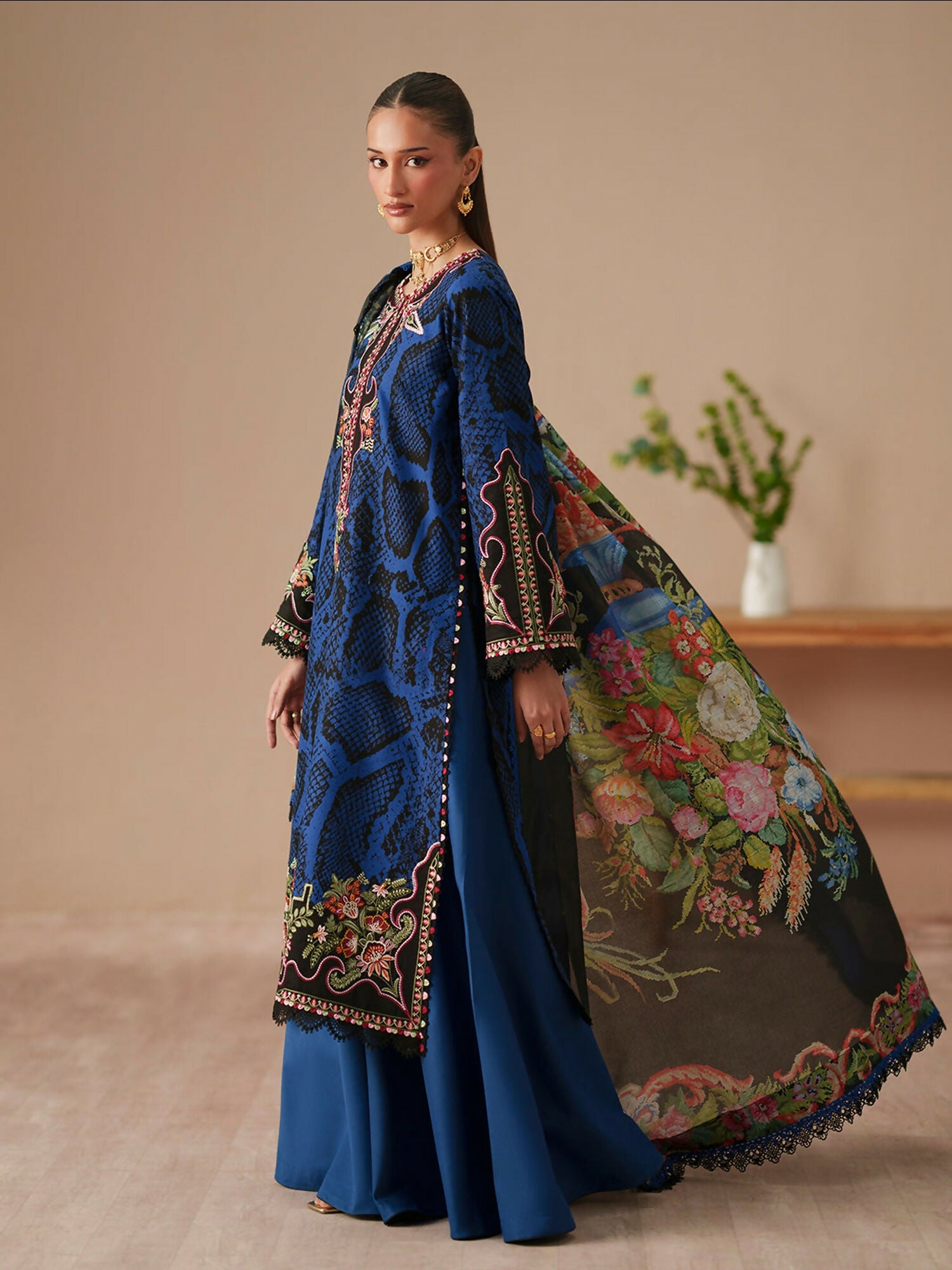 Binilyas Jojo Summer'26 Lawn Embroidered Unstitched 3-Piece Suit-83B