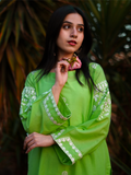 Kachy Dhaagy Lawn Embroidered Stitched 2-Piece Suit-Ishaal