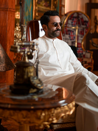 Fabrich Virsa Cotton Embroidered Unstitched Shalwar Kameez-FAB-8660