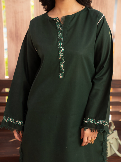 Panache Apparel Winter Core Khaddar Embroidered Stitched Suit-Polar