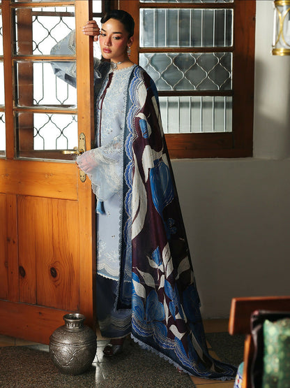 Binilyas Lumina Summer Lawn Embroidered Unstitched 3-Piece Suit-L72-A