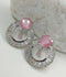 H&A Jewellery One Carat Silver with Semi-Precious Stone Earring