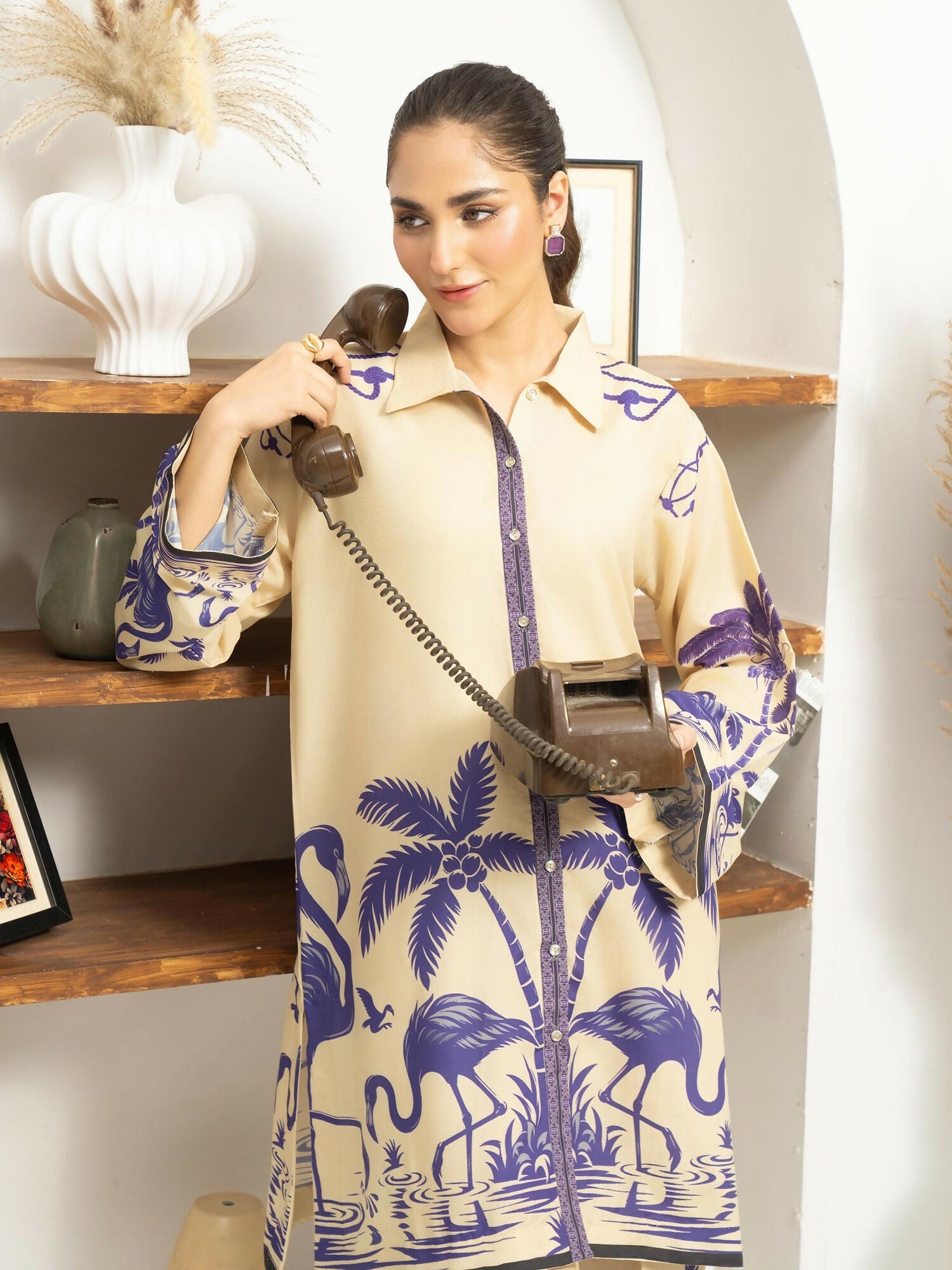 Panache Apparel Florise Lawn Printed Co-Ord Set-Modena