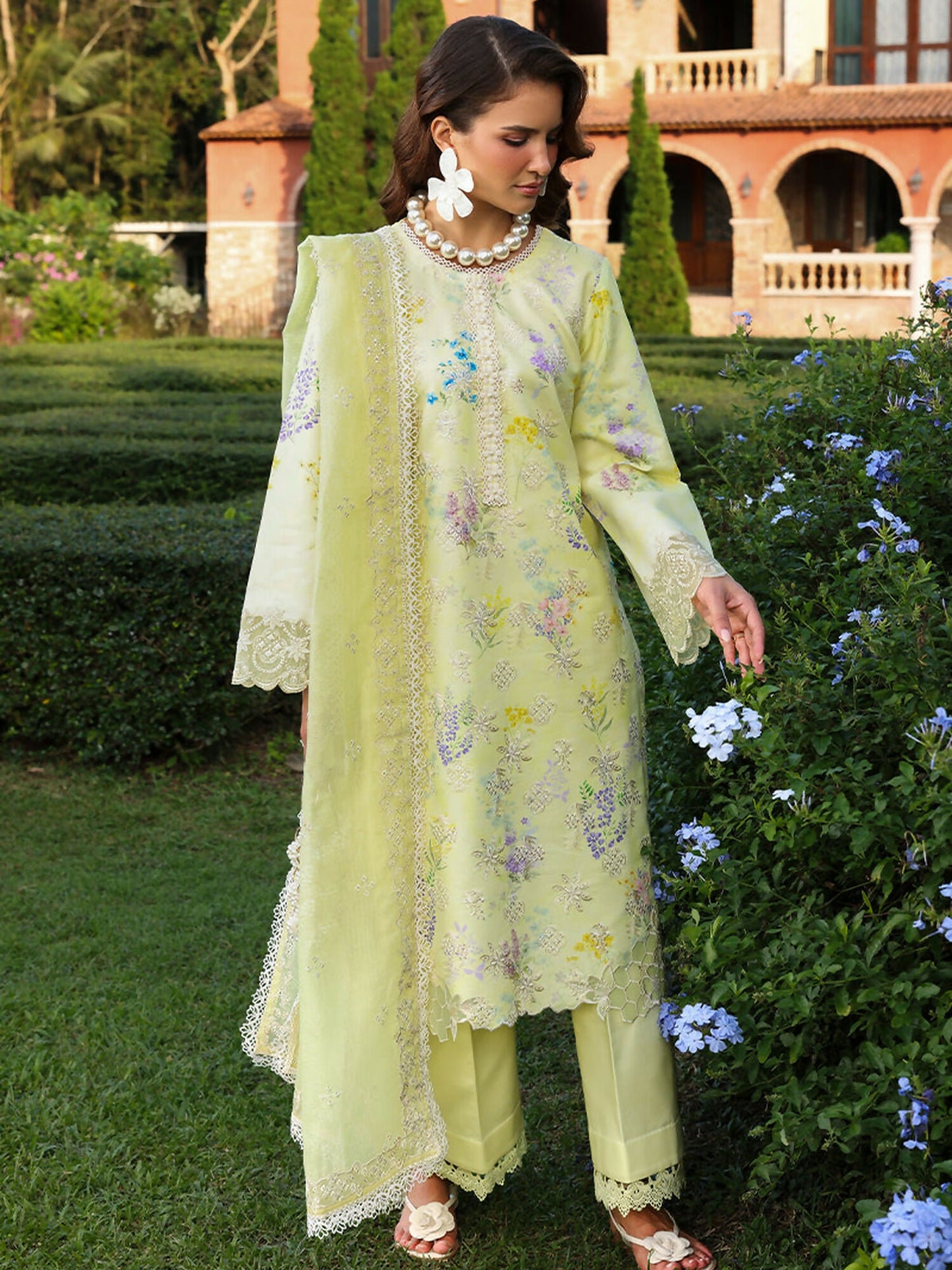 Rang Rasiya Florence Summer Edit'26 Lawn Embroidered Unstitched 3-Piece Suit-Misha