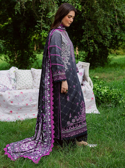 Mahnur Gardenia Khaddar Embroidered Unstitched 3-Piece Suit-GR-02