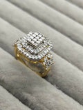 H&A Jewellery 18K Gold Polished Zircon Cluster Ring