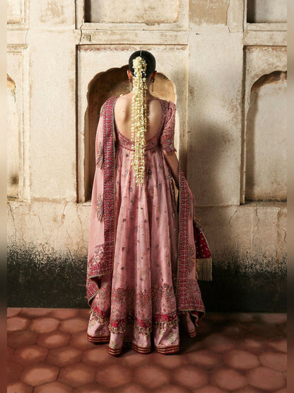 Hussain Rehar Massarat Festive Unstitched'25 Organza 3-Piece Suit-Roshanara