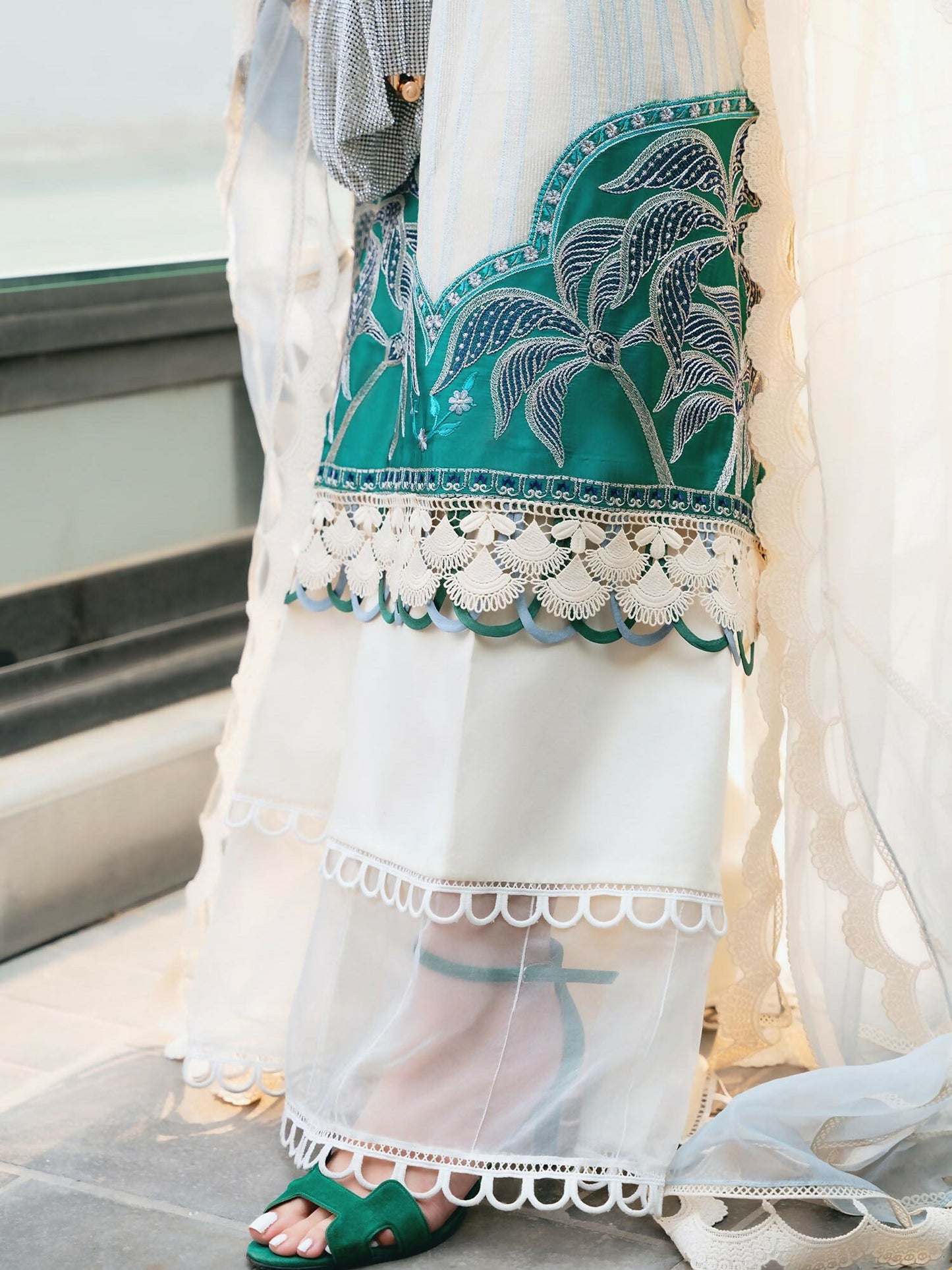 Shiza Hassan Aira Luxury Pret Cotton Net Embroidered Stitched 4-Piece Suit-Cyra
