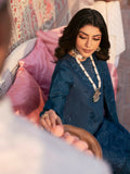 Mahnur Husn e Jahan Luxury Lawn Embroidered Stitched 3-Piece Suit-Cyania