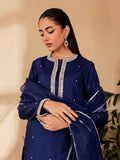 Allure By IH Raw Silk Embellished Stitched 3-Piece Suit-Naz