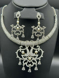 H&A Jewellery One Carat Silver Rhodium Plated Jewellery Set