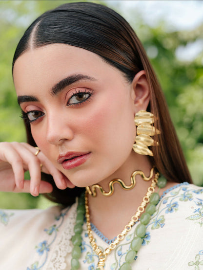 Mahnur Secret Garden Karandi Embroidered Unstitched 3-Piece Suit–SG-001