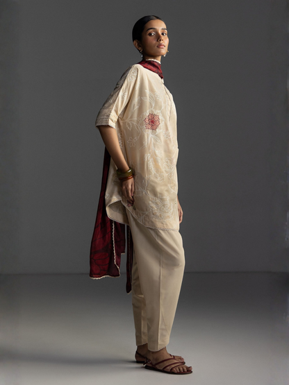 COCO by Zara Shahjahan Lawn'26 Embroidered Unstitched 3-Piece Suit-Isla-4A