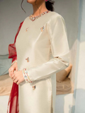 Allure By IH Raw Silk Embellished Stitched 3-Piece Suit-Regal