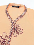 Velvour Girls Cotton Embroidered Stitched 2-Piece Suit-VG131-A