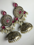 H&A Jewellery Oxidized Brass Handmade Earrings