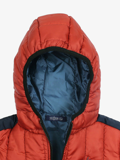 Velvour Full Sleeves Hooded Puffer Jacket-VJ012-AA