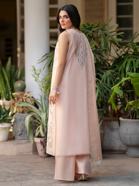 Mahnur Ember Lawn Embroidered Stitched 3-Piece Suit-EM-002