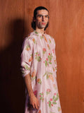 Hussain Rehar Basic Not Basic IV Raw Silk Printed Stitched 2-Piece Suit-Champagne