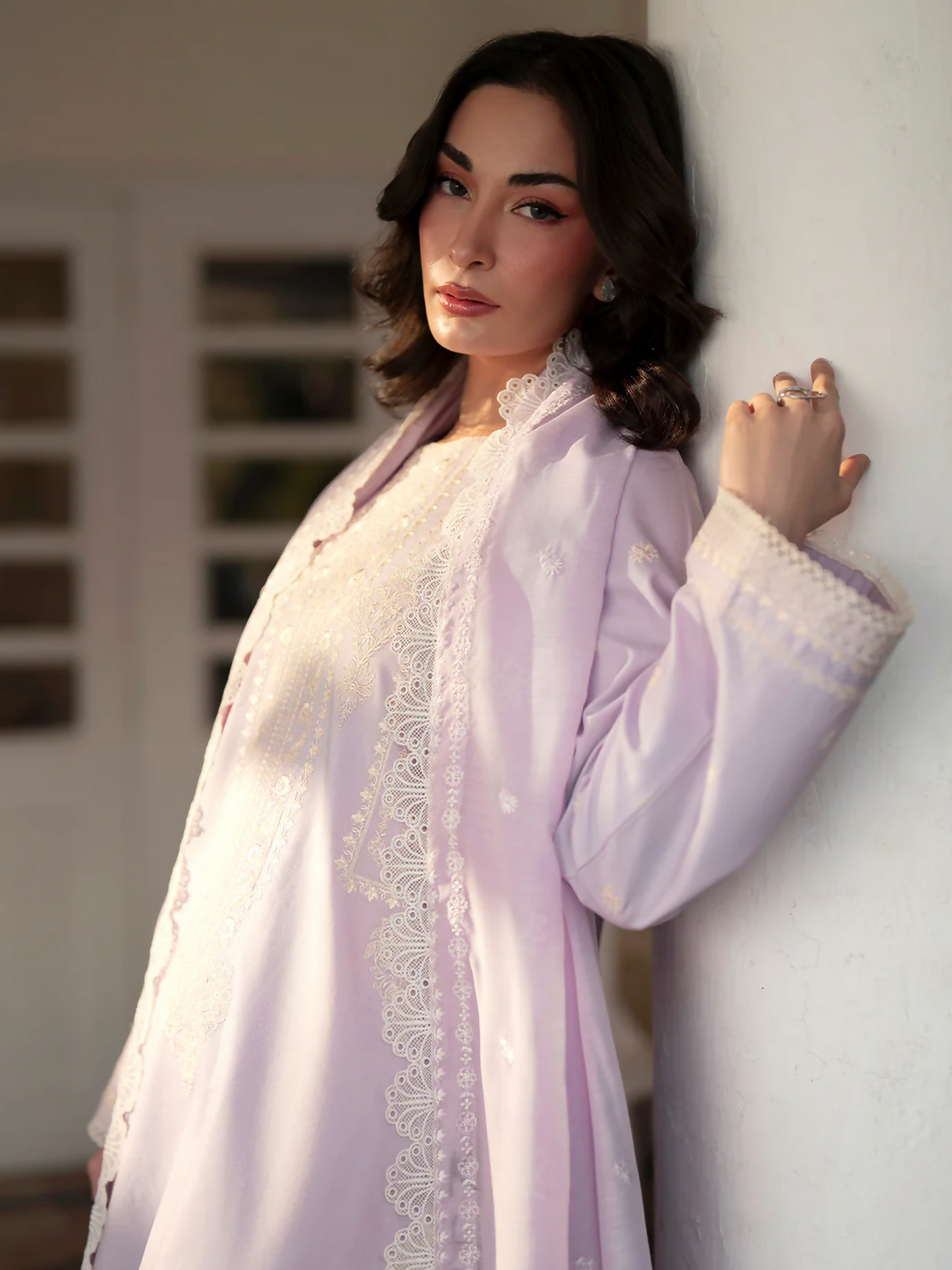 Mahnur Ember Lawn Embroidered Unstitched 3-Piece Suit-EM-009