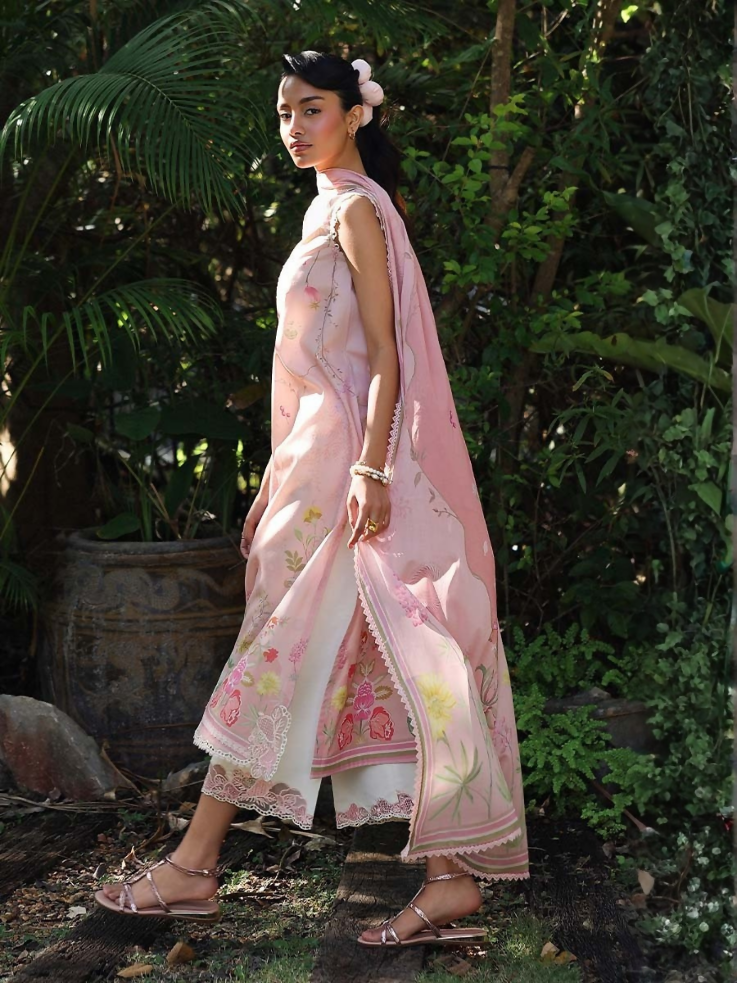 Qalamkar Qprints Lawn'26 Embroidered Unstitched 3-Piece Suit-AX-01-(B)-Iona