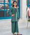 Velvour Girls Cotton Embroidered Stitched 2-Piece Suit-VG125-C