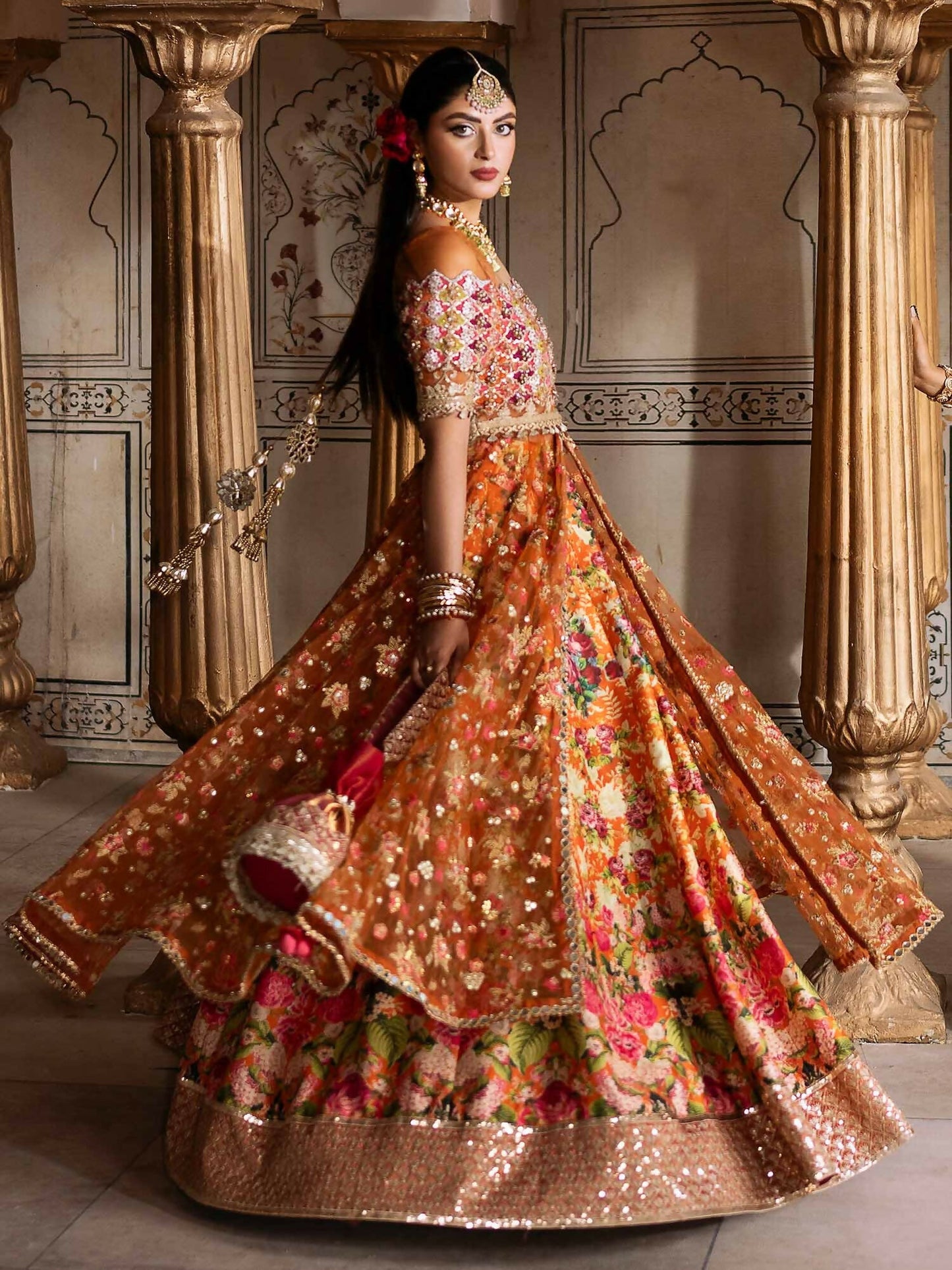 Shiza Hassan Shehnai Net Embellished Stitched 3-Piece Suit-Ariella