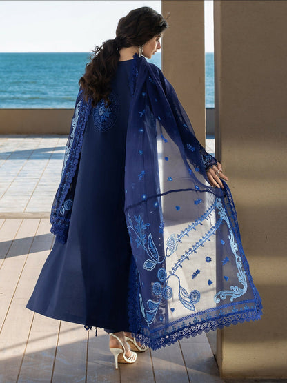 Mahnur Sirene Luxury Lawn'26 Embroidered Stitched 3-Piece Suit-S-15