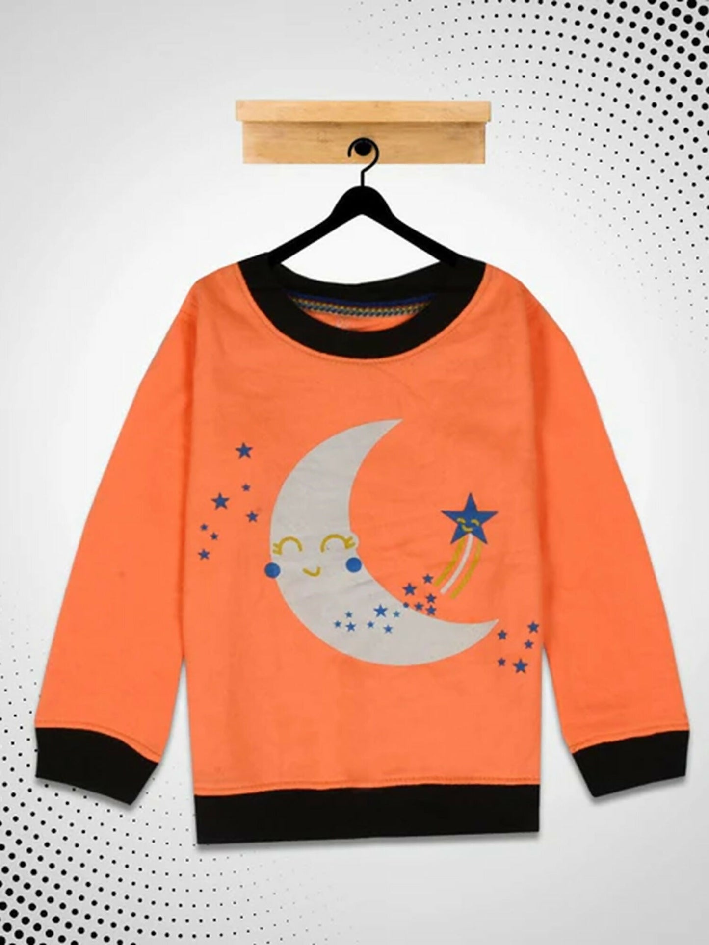 Funky's kid's Moon Star Printed Sweat Shirt-10188