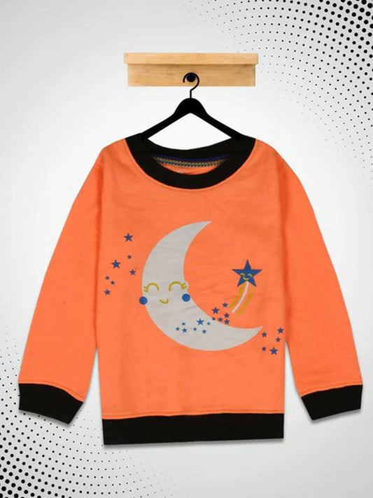 Funky's kid's Moon Star Printed Sweat Shirt-10188