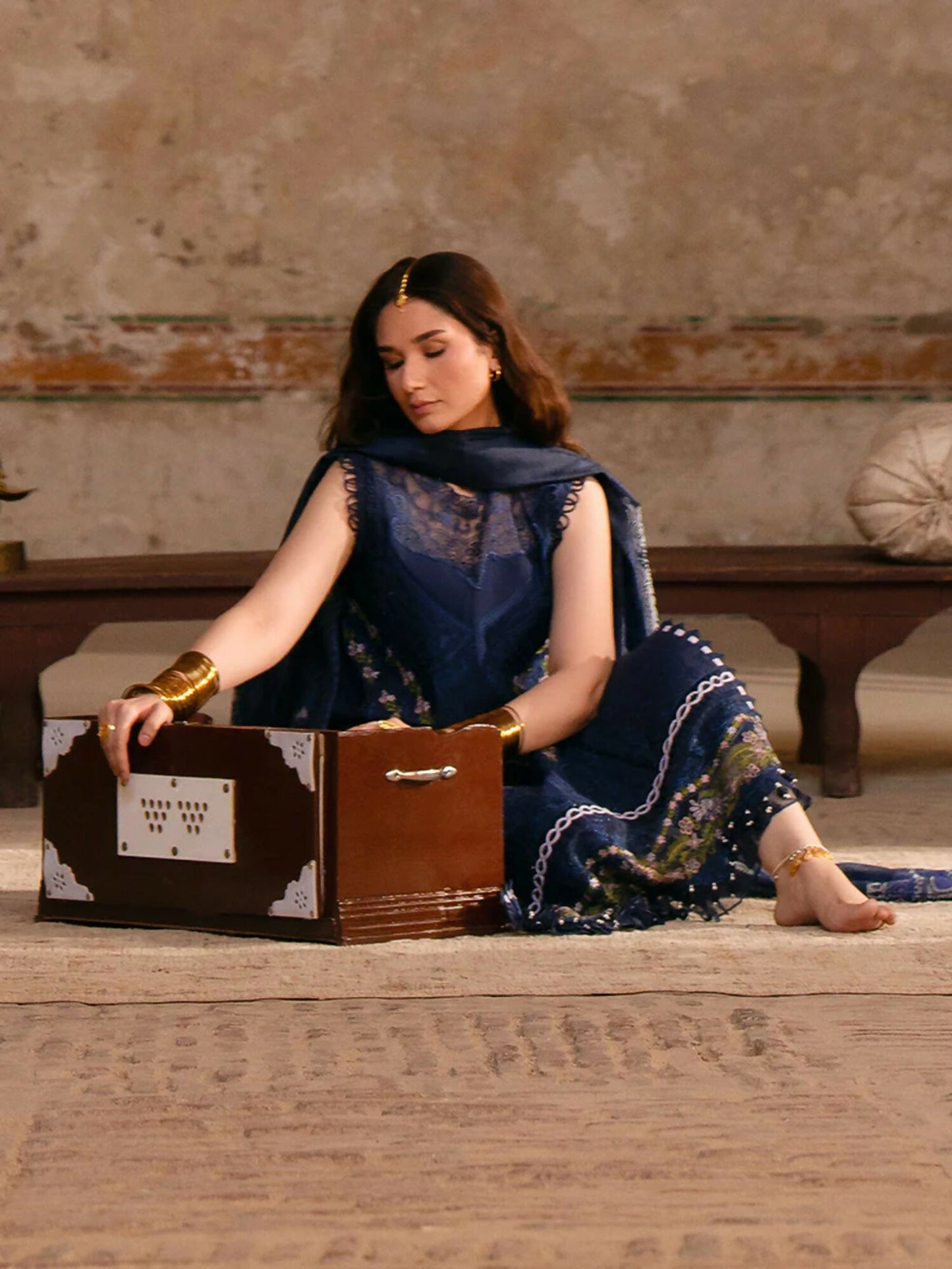 Parishay Mastani V2 Lawn Embroidered Unstitched 3-Piece Suit-MI - 05