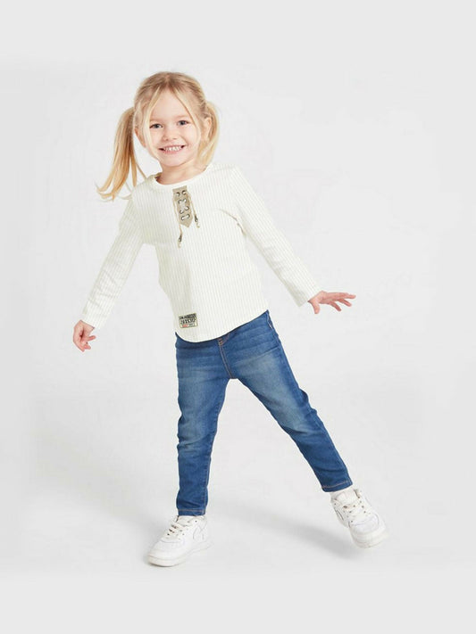Kids' fancy long sleeve cotton tee shirt in premium quality.