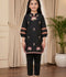 Velvour Girls Cotton Embroidered Co-Ord Set-VG57-Black