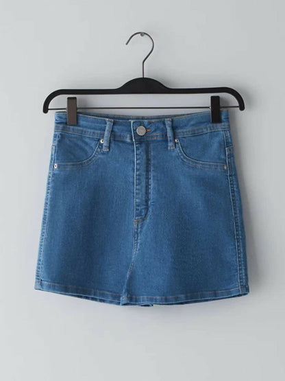Funky's Plain Mid Length Pokémon Denim/ Jeans Shorts Waist-11445