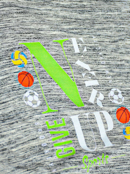 Jupiter Printed Never Give Up Twin Set-13967