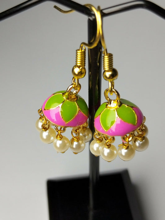 H&A Jewellery Jaipuri Jhumki Earrings