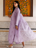 Lilac Panache Apparel Noor Mahal Cotton Printed Stitched Suit-Mehrzaar